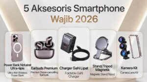 5 Aksesoris Smartphone Wajib 2026: Charger GaN & Smart Tracker