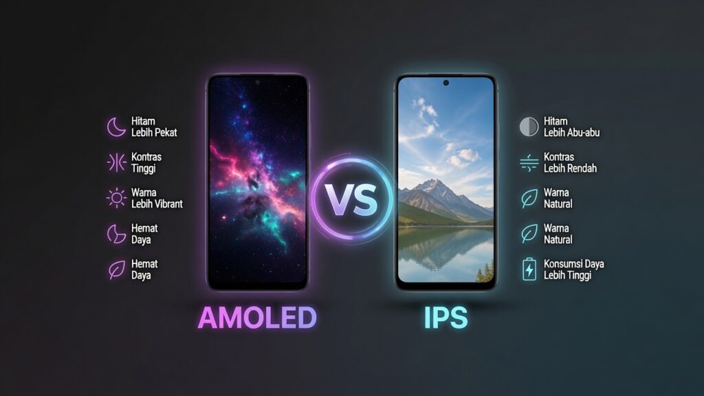 Perbedaan Layar AMOLED vs IPS